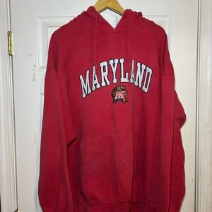 Maryland Red Pullover Hoodie